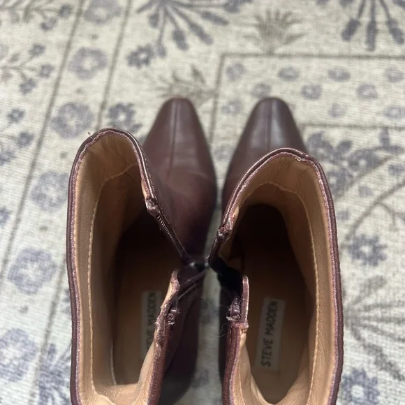 Steve Madden Dark Brown Ankle Booties - Picture 2 of 4